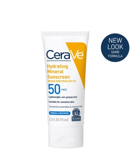 Cerave Hydrating Mineral Sunscreen SPF 50 Face